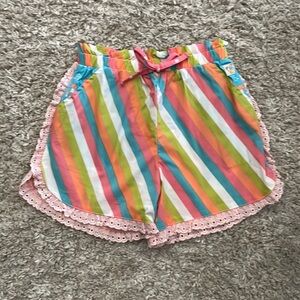 Girls Wild Flower Shorts Size 8
